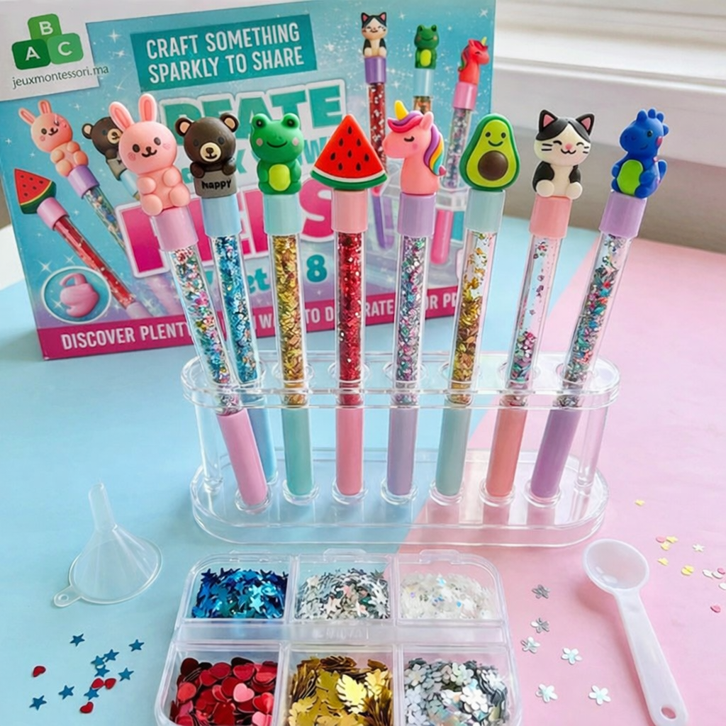 CréaStylos™ – Atelier Créatif Enfant Jeux Montessori