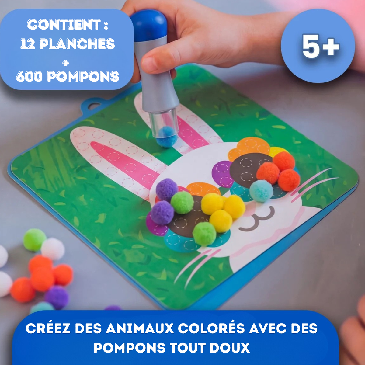 Kit Créa Pompons Magiques™ Jeux Montessori