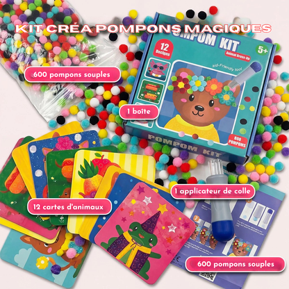 Kit Créa Pompons Magiques™ Jeux Montessori
