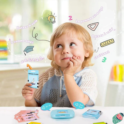 VOCABOX | LECTEUR DE CARTES ÉDUCATIF Français - Anglais - Jeux Montessori